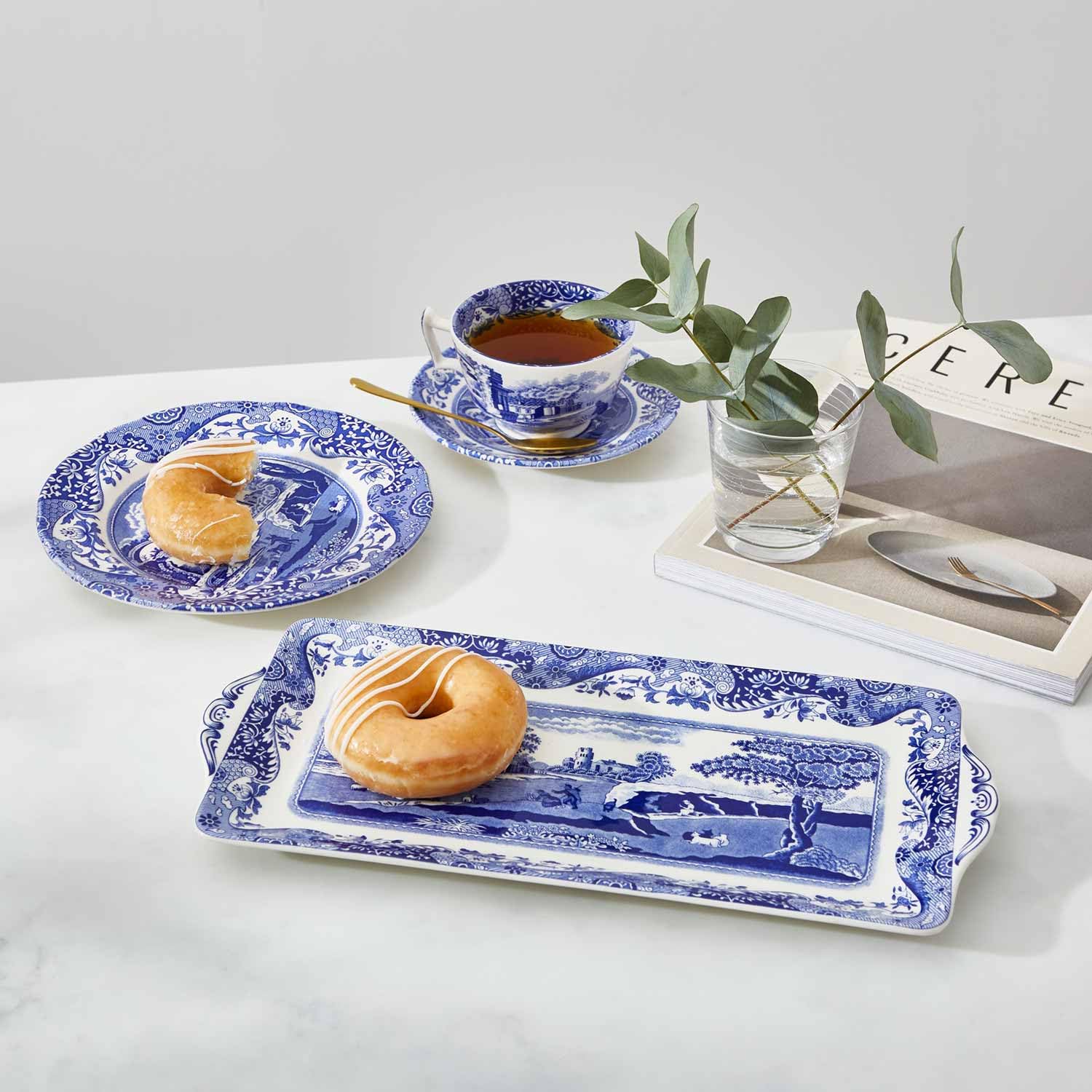 Amazon.com | Spode Blue Italian Sandwich Tray: Serving Trays